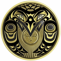 2017 Canada $100 Raven Brings the Light 14K Gold Coin