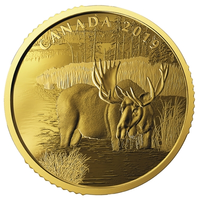 2019 Canada $200 Canadian Moose Pure Gold (No Tax)
