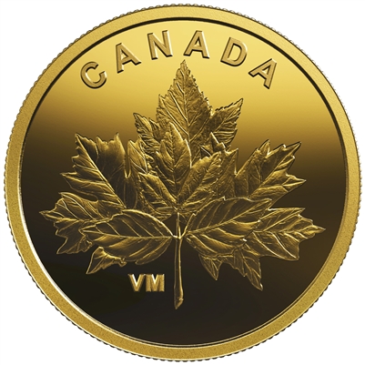 2019 Canada 25-cent Bouquet of Maple Leaves Pure Gold (No Tax)