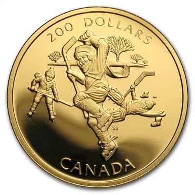 1991 Canada $200 A National Passion 22K Gold Coin