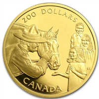 1993 Canada $200 Royal Canadian Mounted Police 22K Gold Coin