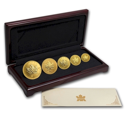 2001 Canada Viking Privy Mark Gold 5-Coin Set