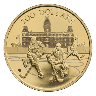 2006 Canada $100 75th Game of Hockey 14K Gold Coin