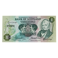 Scotland 1971 1 Pound Note, SC109a, UNC