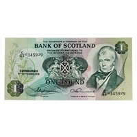 Scotland 1976 1 Pound Note, SC109c, AU-UNC