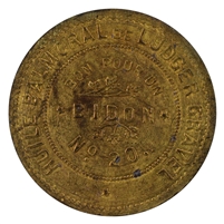 BR-643 1892 Bidon Token, UNC+ (MS-62)