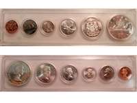 1962 Canada 6-coin Year Set in Snap Lock Case