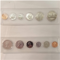 1975 Canada 6-coin Year Set in Snap Lock Case