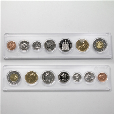 1998 Canada 7-coin Year Set in Snap Lock Case