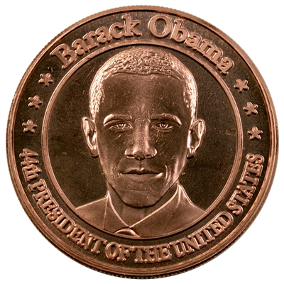 Barack Obama 1oz. .999 Fine Copper