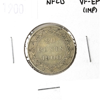 1900 Newfoundland 20-cents VF-EF (VF-30) Impaired