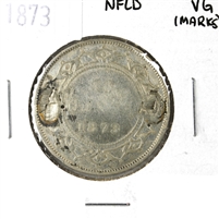 1873 Newfoundland 50-cents Very Good (VG-8) Marks