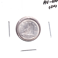 1941 Canada 10-cents AU-UNC (AU-55) Scratched or spots