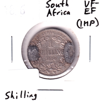 South Africa 1896 1 Shilling VF-EF (VF-30) Impaired