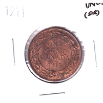 1911 Canada 1-cent UNC+ (MS-62) Scratched