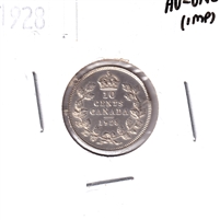 1928 Canada 10-cents AU-UNC (AU-55) Impaired