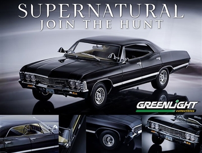Supernatural 1967 Chevy Impala 1:18 Green Lights 19001