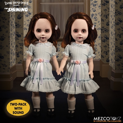 Living Dead Dolls Shining Grady Twins mezco 99580 talking