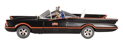 Batman- 1966 Die-Cast Batmobile with Figures 1:18 Scale Elite