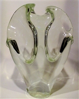 David Lotton Art Glass Sculpture
Beautiful
Clear with Veil
Aprox Size 11.75 by 3.5 by 8.5
Signed David Lotton
Dated 2008
Shape is taller that the pic looks.
This is Great to show on a light box.