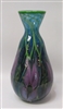 Daniel Lotton Vase Aqua Blue Cypriot Lavender Iris