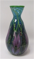 Daniel Lotton Vase Aqua Blue Cypriot Lavender Iris