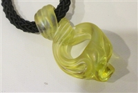 Charles Lotton Clear Yellow
Glass blown and twisted by Charles Lotton
Charles started making these in aprox the 70's
Size 2 by 1