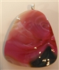 Kim Lotton Art Glass Pendant
Glass was hand blown by Charles Lotton
Pendant cut and polished with silver catch added by
Kim Lotton.
Each Pendant is One of a Kind.
Each is shipped with a leather neck band.
Size of glass 2 by1.5