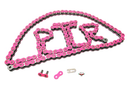 415HD drive chain - 128 links - NEON PINK