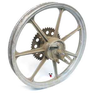16" grimeca GREY 7 star REAR mag wheel for italian bikes