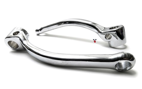 CHROME pedal arm set for your moped and his and hers and mine too