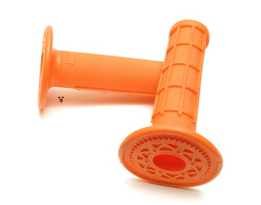 odi ruffian half waffle grips - ORANGE