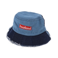 extremely rare and based treatland denim bucket hat