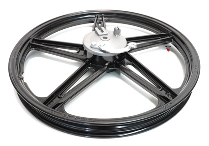 17" black bernardi five star FRONT mag wheel