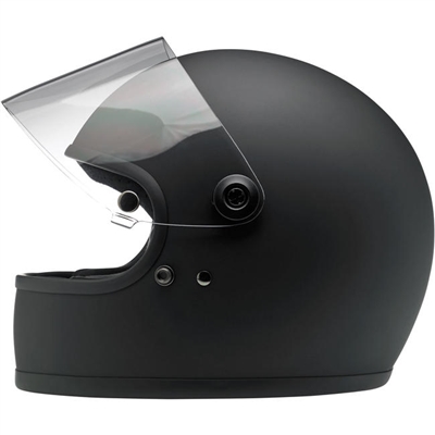 biltwell GRINGO S helmet - FLAT black - with face shield