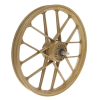 NOS gold 16" grimeca snowflake wheel - REAR