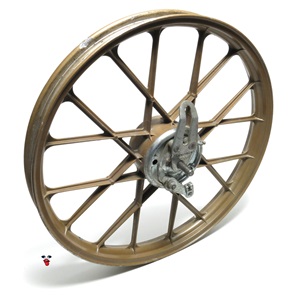 USED 16" front snowflake mag wheel for flandria - GOLD