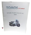 tomos OEM lx limited spare parts manual 2005