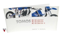 tomos OEM mc50 junior / senior / senior X owners manual