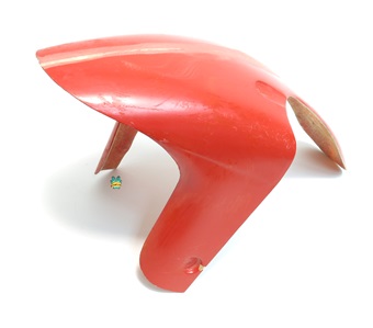 malossi MVR fiberglass front fender - red