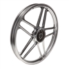 new 17" SILVER honda hobbit pa50 camino 5 star mag wheel - FRONT