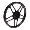 new 17" BLACK honda hobbit pa50 camino 5 star mag wheel - REAR