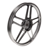 new 17" SILVER honda hobbit pa50 camino 5 star mag wheel - REAR