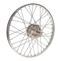 NOS original puch LELEU front spoke wheel - skinny rim