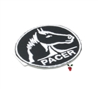 MOPED THREADS pacer logo patch - black n white
