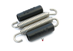 polini anti-rattle stainless steel exhaust springs x2 - 67mm