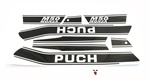 puch monza M50 black and white decal set