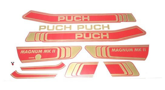 puch magnum LTD decal set