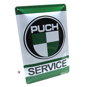 "puch service" metal sign