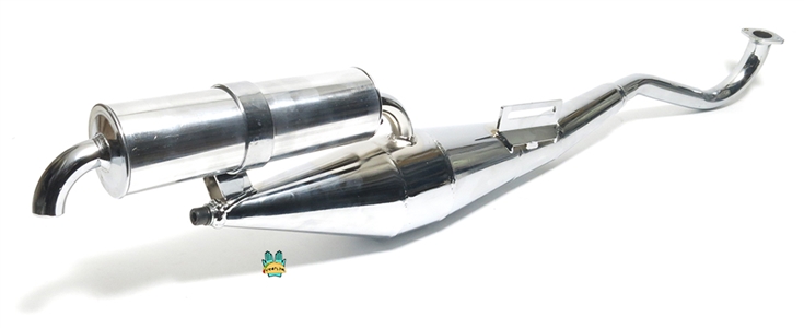 puch radical SIDEBLEED estoril performance pipe + adjustable end bleed - FULLY CHROMED OUT!